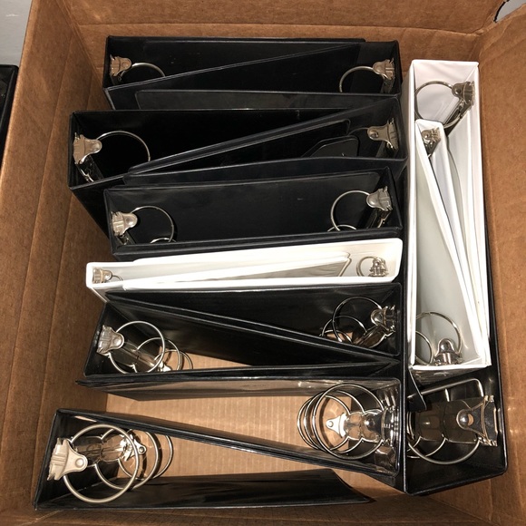 3 Ring Binder Heavy Duty Blk & Wht Folder(Bundle) - Picture 1 of 7